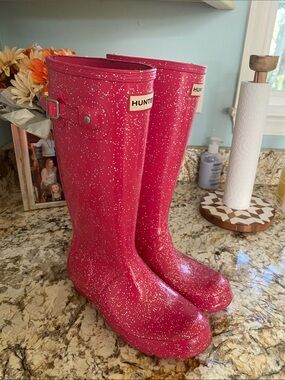 Pink Sparkle HUNTER Boots